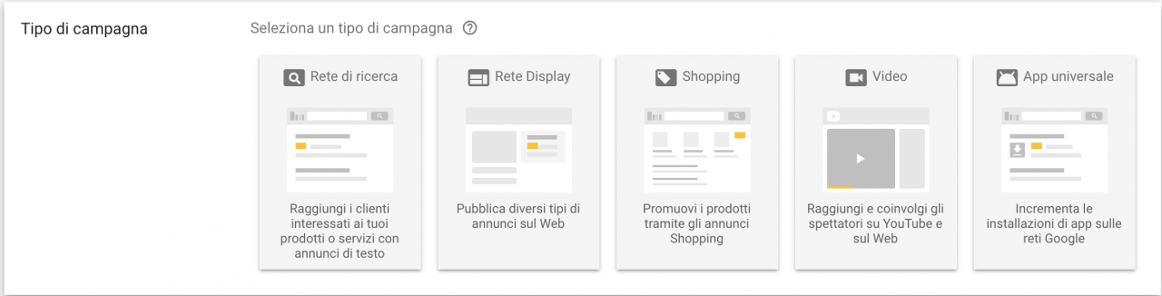 tipo di campagna