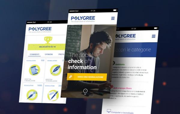 Polygree - Sito Web versione smartphone